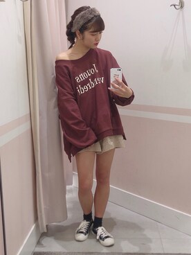 「へザー」｜「アイテム（スニーカー）」を使った、ariさん（レディース・158cm）の秋コーディネート