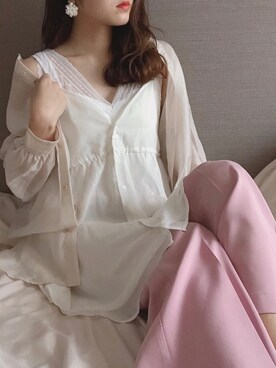 「へザー」｜「アイテム（アクセサリー）」を使った、ariさん（レディース・158cm）の春コーディネート