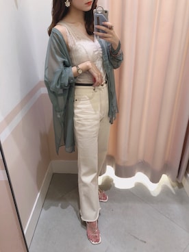 「へザー」｜「アイテム（アクセサリー）」を使った、ariさん（レディース・158cm）の春コーディネート
