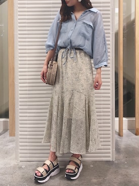 「へザー」｜「アイテム（アクセサリー）」を使った、ariさん（レディース・158cm）の夏コーディネート
