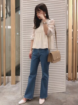 「へザー」｜「アイテム（パンプス）」を使った、ariさん（レディース・158cm）の夏コーディネート