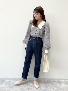「へザー」｜「アイテム（バレエシューズ）」を使った、ariさん（レディース・158cm）の春コーディネート