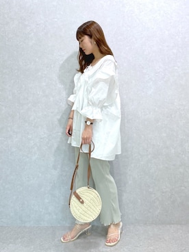 「へザー」｜「アイテム（スウェットパンツ）」を使った、ariさん（レディース・158cm）の春コーディネート