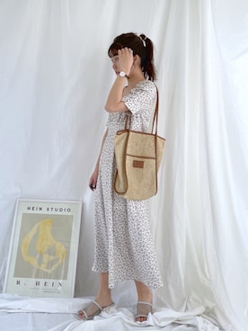 「へザー」｜「アイテム（トートバッグ）」を使った、ariさん（レディース・158cm）の春コーディネート
