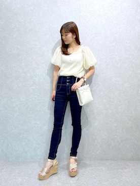 「へザー」｜「アイテム（アクセサリー）」を使った、ariさん（レディース・158cm）の春コーディネート