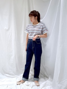 「へザー」｜「アイテム（バレエシューズ）」を使った、ariさん（レディース・158cm）の春コーディネート