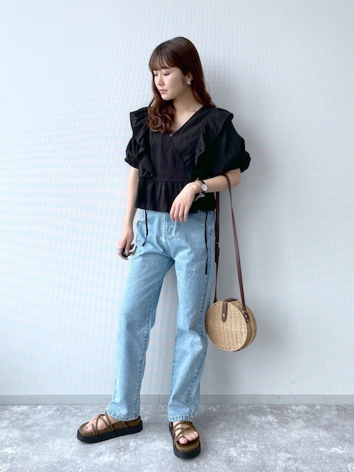 セール】3WAYカシュクール半袖ブラウス 955907（シャツ/ブラウス