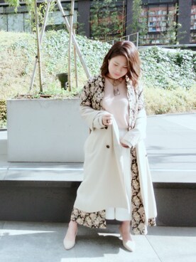 「アイテム（シャツワンピース）」を使った、いだちゃん【ねぇさんず】さん（レディース・157cm・20代）の春コーディネート
