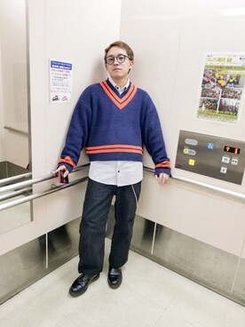 「Vicci（ビッチ）のアイテム」を使った、Itsumi さん（メンズ・171cm）の冬コーディネート