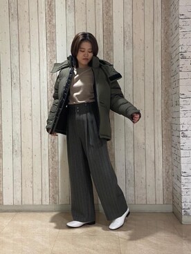 serina shiraiさん（レディース・155cm）の冬コーディネート