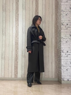 「PHILIPPE AUDIBERT（フィリップ オーディベール）の＜PHILIPPE AUDIBERT（フィリップオーディベール）＞メダルネックレス ∴（ネックレス）」を使った、serina shiraiさん（レディース・155cm）の冬コーディネート