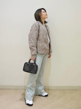 「FIVEBROTHER（ファイブブラザー）のアイテム」を使った、serina shiraiさん（レディース・155cm）の冬コーディネート