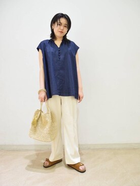 serina shiraiさんの「BY∴ コードタッセルトートバッグ ◆」を使ったコーディネート