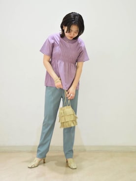 「ARRUM（アールム）のアイテム（サンダル）」を使った、serina shiraiさん（レディース・155cm）の春コーディネート