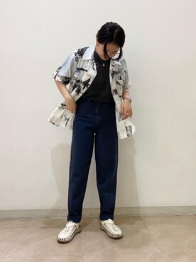 「PHILIPPE AUDIBERT（フィリップ オーディベール）の＜PHILIPPE AUDIBERT（フィリップオーディベール）＞メダルネックレス ∴（ネックレス）」を使った、serina shiraiさん（レディース・155cm）の夏コーディネート