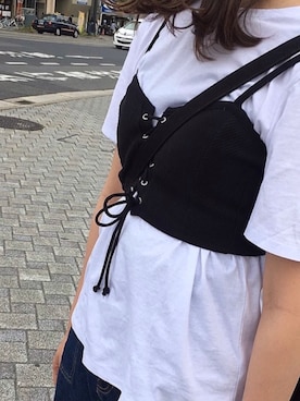 「Another Edition（アナザーエディション）のアイテム（その他パンツ）」を使った、☆*:.さん（レディース・168cm）の春コーディネート