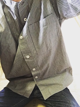 「CLUCT（クラクト）のアイテム（パンツ）」を使った、みずさん（メンズ・173cm）の秋コーディネート