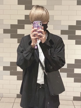 「LILL（リル）のアイテム（セットアップ）」を使った、あきら【相互】さん（メンズ・178cm）の春コーディネート