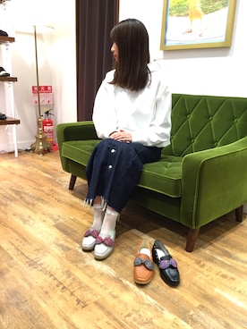 「ORiental TRaffic（オリエンタルトラフィック）のアイテム（ローファー）」を使った、ORientalTRaffic 浦和パルコ店さん（レディース・160cm）の春コーディネート