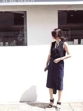 「ランチコーデ」｜「アイテム（財布/小物）」を使った、Akane Nakayamaさん（レディース・169cm）の秋コーディネート