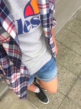 きへんにみなみ．さんの（ellesse | エレッセ）を使ったコーディネート