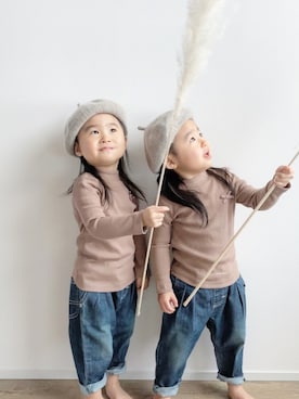 a___ i r a. さん（キッズ・90cm）の冬コーディネート