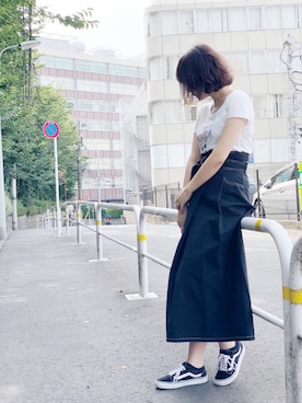 「アントマリーズ」｜「アイテム（トップス）」を使った、とぅーさん（レディース・169cm）の夏コーディネート