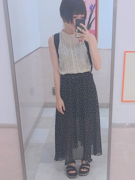 「アイテム（PC・スマホグッズ/家電）」を使った、serinaさん（レディース・159cm・20代）の夏コーディネート