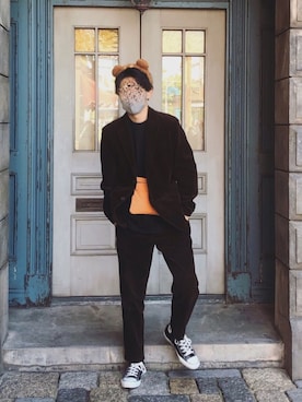 「秋のコーデ」｜「UNIQLO（ユニクロ）のアイテム（セットアップ）」を使った、けんさん（メンズ・170cm）の秋コーディネート