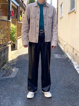 「BEAMS（ビームス）のアイテム（デニムジャケット）」を使った、けんさん（メンズ・170cm）の秋コーディネート