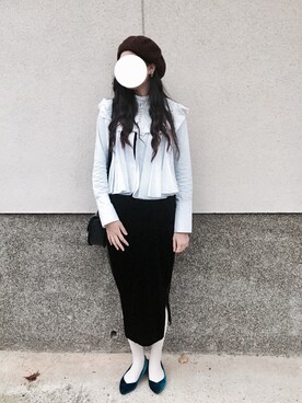 「A.P.C.」｜「アイテム（ハンチング/ベレー帽）」を使った、120303rさん（レディース・168cm）の秋コーディネート