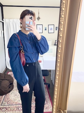 「LEONARD（レオナール）のアイテム」を使った、120303rさん（レディース・168cm）の秋コーディネート