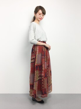 karinさん（レディース・167cm）の春コーディネート