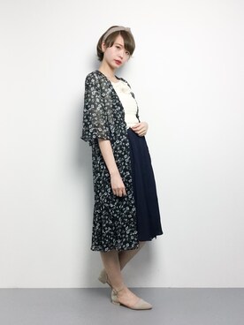 「reca（レカ）のアイテム（その他アウター）」を使った、karinさん（レディース・166cm）の春コーディネート
