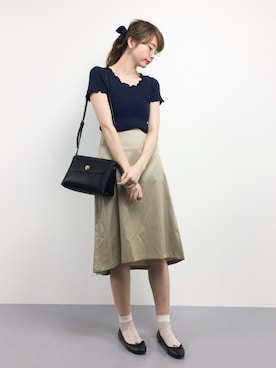 「Abahouse Devinette（ドゥヴィネット）のアイテム」を使った、karinさん（レディース・166cm）の春コーディネート
