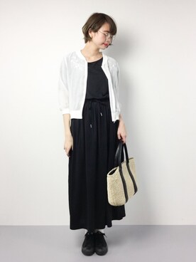 「reca（レカ）のアイテム（ブルゾン）」を使った、karinさん（レディース・166cm）の春コーディネート