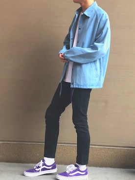 「RAGEBLUE（レイジブルー）のアイテム（その他アウター）」を使った、間井谷　勇生【大阪美容師】さん（メンズ・169cm）の秋コーディネート