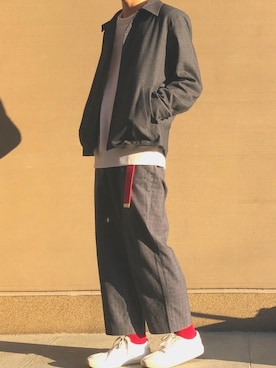 「オシャレパッソ」｜間井谷　勇生【大阪美容師】さん（メンズ・169cm）の秋コーディネート