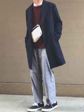 間井谷　勇生【大阪美容師】さん（メンズ・169cm）の冬コーディネート