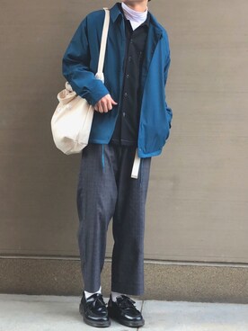 「RAGEBLUE（レイジブルー）のアイテム（その他アウター）」を使った、間井谷　勇生【大阪美容師】さん（メンズ・169cm）の冬コーディネート