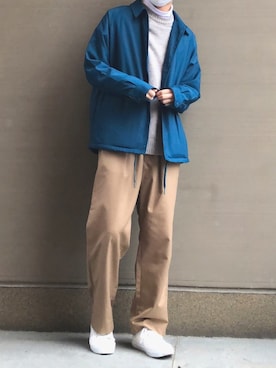 「RAGEBLUE（レイジブルー）のアイテム（その他アウター）」を使った、間井谷　勇生【大阪美容師】さん（メンズ・169cm）の冬コーディネート
