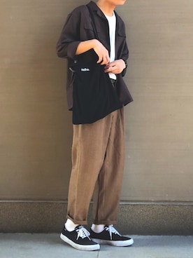 「Heather（ヘザー）のアイテム」を使った、間井谷　勇生【大阪美容師】さん（メンズ・169cm）の秋コーディネート