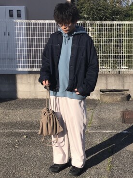 「RAGEBLUE（レイジブルー）のアイテム（デニムジャケット）」を使った、間井谷　勇生【大阪美容師】さん（メンズ・169cm）の春コーディネート