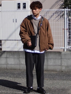 間井谷　勇生【大阪美容師】さん（メンズ・169cm）の冬コーディネート
