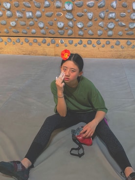 「Black Diamond（ブラックダイアモンド）のアイテム」を使った、👹さん（レディース・159cm）の夏コーディネート