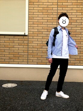 「improves（インプローブス）のアイテム（トップス）」を使った、Yu☺︎さん（メンズ・157cm）の春コーディネート