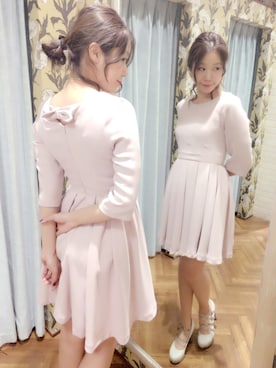 「Supreme.La.La.（シュープリームララ）のアイテム（パンプス）」を使った、Harei Arakawaさん（レディース・168cm）の冬コーディネート