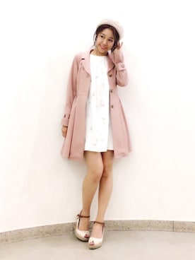 「Supreme.La.La.（シュープリームララ）のアイテム（その他アウター）」を使った、Harei Arakawaさん（レディース・168cm）の冬コーディネート