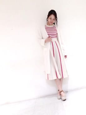 「Supreme.La.La.（シュープリームララ）のアイテム」を使った、Harei Arakawaさん（レディース・168cm）の春コーディネート