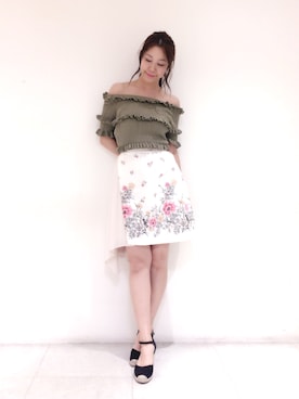 「Supreme.La.La.（シュープリームララ）のアイテム」を使った、Harei Arakawaさん（レディース・168cm）の春コーディネート